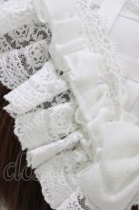 画像3: ATELIER PIERROT / Lace-up Frill Headdress  白 H-26-07-09-018-EL-AC-AK-ZH (3)