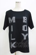 画像1: MILKBOY / BIGLOGO TEE  黒 H-26-07-10-001-MB-TO-KB-ZH (1)