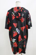 画像2: NieR Clothing / 半袖プルパーカー  黒 H-26-07-10-007-PU-TO-KB-ZH (2)