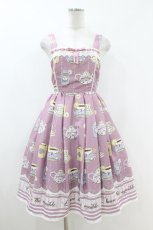 画像1: axes femme kawaii / ティータイムジャンスカ M 濃ピンク H-26-07-10-1038-AX-OP-NS-ZH (1)