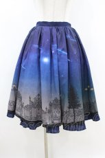 画像1: axes femme POETIQUE / シエルエトワール裾フリルスカート M ネイビー H-26-07-10-1043-AX-SK-NS-ZH (1)