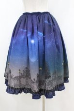 画像2: axes femme POETIQUE / シエルエトワール裾フリルスカート M ネイビー H-26-07-10-1043-AX-SK-NS-ZH (2)