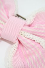 画像3: Angelic Pretty / ストライプリボンラインバレッタ  ピンク H-26-07-10-1005-AP-AC-NS-ZH (3)