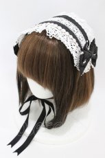 画像1: Angelic Pretty / トーションレースヘッドドレス  ブラック H-26-07-10-1006-AP-AC-NS-ZH (1)