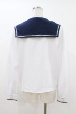 画像2: Amavel / Wonder Horoscopeブラウス Free オフ/ネイビー H-26-07-10-1050-CA-BL-NS-ZH (2)