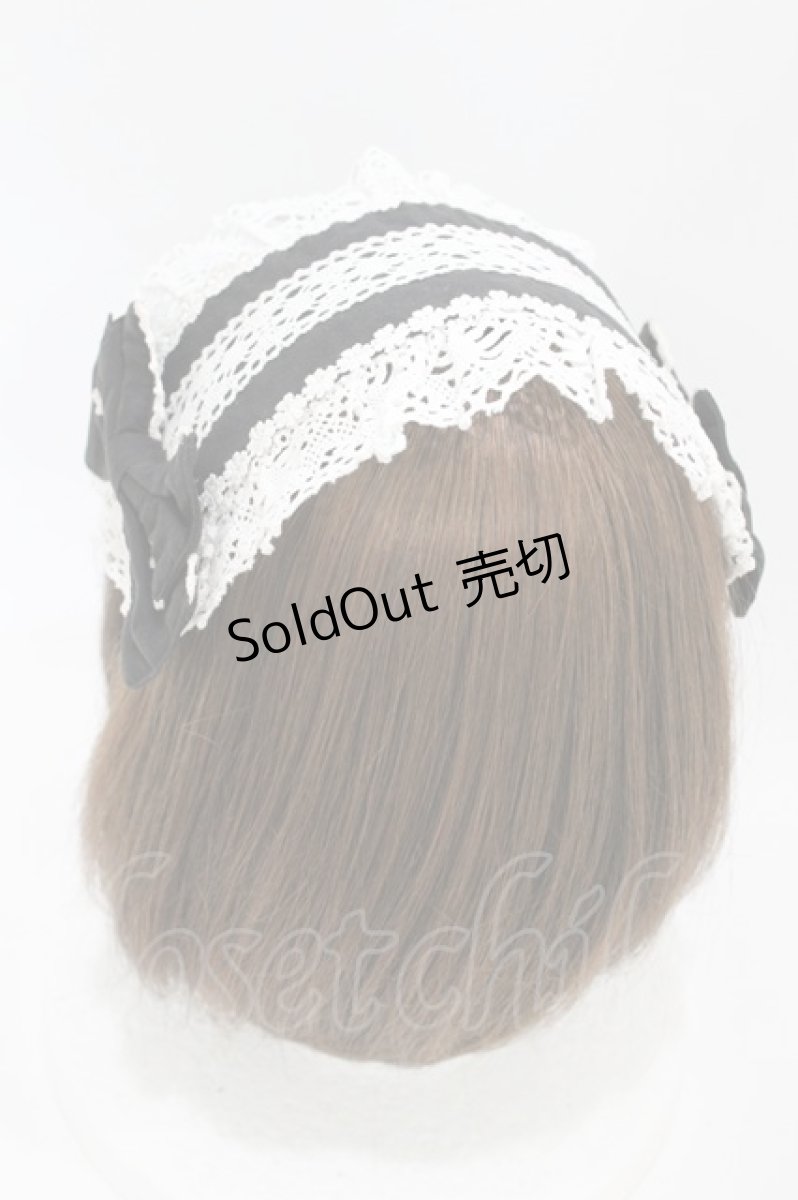 画像2: Angelic Pretty / トーションレースヘッドドレス  ブラック H-26-07-10-1006-AP-AC-NS-ZH (2)