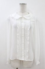 画像1: Ank Rouge / 襟刺繍ブラウス M 白 H-26-07-10-1060-CA-BL-NS-ZH (1)