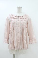 画像1: PINK HOUSE / ミニリボンいっぱいブラウス Free ピンク H-26-07-10-1014-LO-BL-NS-ZH (1)
