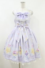 画像1: Angelic Pretty / Dreamy Night Cakesジャンパースカート Free ラベンダー H-26-07-10-1019-AP-OP-NS-ZH (1)