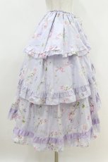 画像3: PINK HOUSE / スイートピープリントスカート Free ラベンダー H-26-07-10-1020-LO-SK-NS-ZH (3)
