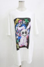 画像1: NieR Clothing / プリントCOTTON CUTSEW XL 白 H-26-07-10-010-PU-TO-KB-ZH (1)