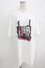 画像1: NieR Clothing / プリントCOTTON CUTSEW XL 白 H-26-07-10-011-PU-TO-KB-ZH (1)
