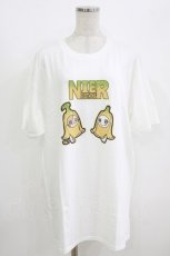 画像1: NieR Clothing / プリントCOTTON CUTSEW XL 白 H-26-07-10-012-PU-TO-KB-ZH (1)