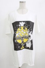 画像1: NieR Clothing / プリント半袖CUTSEW XL 白 H-26-07-10-014-PU-TO-KB-ZH (1)