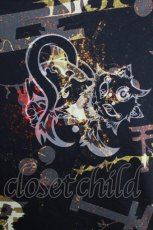 画像3: NieR Clothing / プリント半袖CUTSEW  黒 H-26-07-10-016-PU-TO-KB-ZH (3)