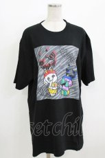 画像1: NieR Clothing / プリント半袖CUTSEW XL 黒 H-26-07-10-017-PU-TO-KB-ZH (1)
