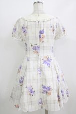 画像3: mille fille closet by LODISPOTTO / ミルキーチェックローズワンピース M オフ H-26-07-11-028-LO-OP-NS-ZH (3)