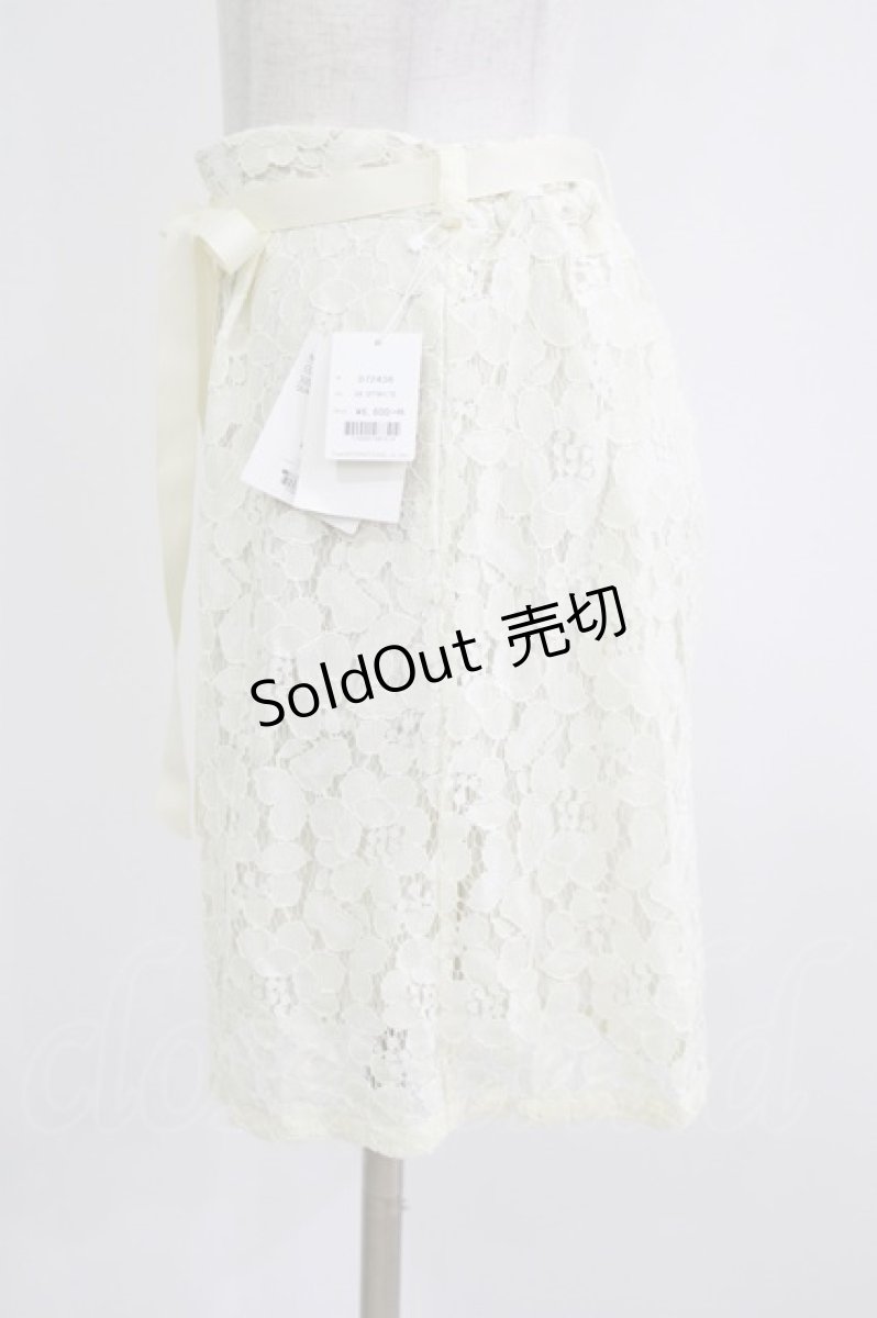 画像2: Fi.n.t / ウエストリボンレースパンツ Free OFFWHITE H-26-07-11-040-CA-SK-NS-ZH (2)