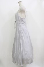 画像2: an another angelus / フロントレースアップワッシャープリーツキャミワンピース Free BLUE GRAY H-26-07-11-043-CA-OP-NS-ZH (2)