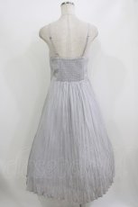 画像3: an another angelus / フロントレースアップワッシャープリーツキャミワンピース Free BLUE GRAY H-26-07-11-043-CA-OP-NS-ZH (3)