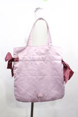 画像2: Maison de FLEUR / ラビットチャーム付きダブルリボントートバッグ  ピンク H-26-07-11-1031-LO-BG-NS-ZH (2)