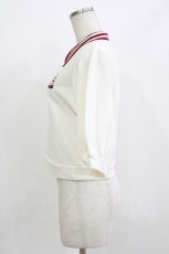 画像2: axes femme POETIQUE / 襟切替トップス M オフ H-26-07-11-059-AX-TO-NS-ZH (2)