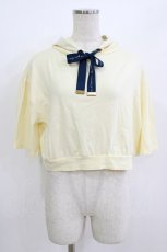 画像1: Fi.n.t / ロゴリボンフード付きTシャツ Free OFF WHITE H-26-07-11-060-CA-TO-NS-ZH (1)