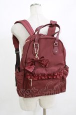 画像1: m petit by misako / AMリボンチャームツキリュック  ボルドー H-26-07-11-062-LO-BG-NS-ZH (1)