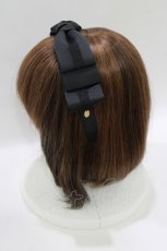 画像2: m petit by misako / AM*NIリボンカチューシャ  ブラック H-26-07-11-070-LO-AC-NS-ZH (2)