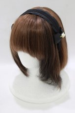 画像1: m petit by misako / NINA's/AM*NIフラワーカチューシャ  ブラック H-26-07-11-074-LO-AC-NS-ZH (1)