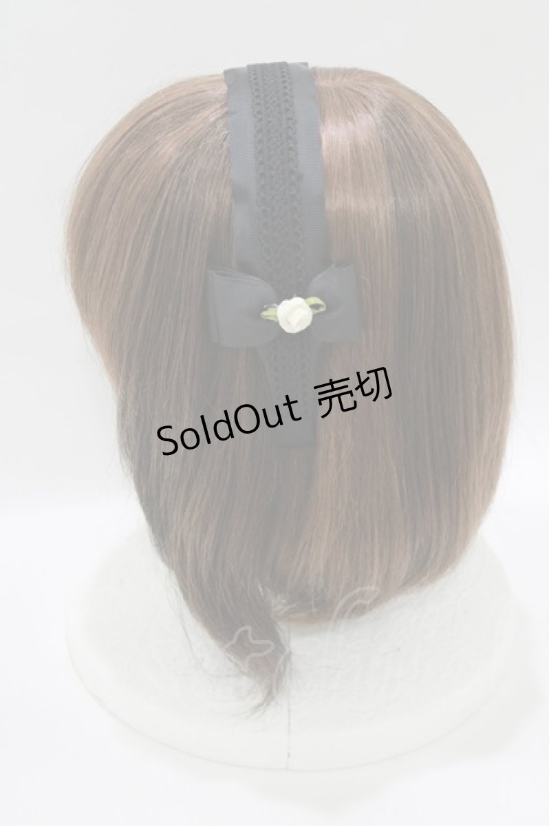 画像2: m petit by misako / NINA's/AM*NIフラワーカチューシャ  ブラック H-26-07-11-074-LO-AC-NS-ZH (2)