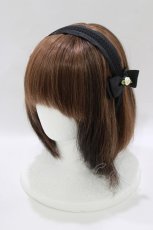 画像1: m petit by misako / NINA's/AM*NIフラワーカチューシャ  ブラック H-26-07-11-077-LO-AC-NS-ZH (1)
