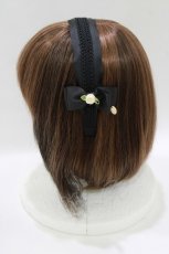 画像2: m petit by misako / NINA's/AM*NIフラワーカチューシャ  ブラック H-26-07-11-077-LO-AC-NS-ZH (2)