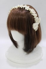画像1: m petit by misako / AMギャザーカチューシャ  オフ H-26-07-11-078-LO-AC-NS-ZH (1)