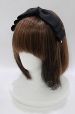 画像1: m petit by misako / NINA's/AM*NIリボンカチューシャ  ブラック H-26-07-11-080-LO-AC-NS-ZH (1)