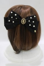 画像2: m petit by misako / AM NIPLバレッタ  ブラック H-26-07-11-085-LO-AC-NS-ZH (2)