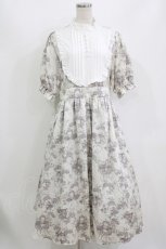 画像1: m petit by misako / AM*トワルドジュイワンピース LL 白 H-26-07-11-016-LO-OP-NS-ZH (1)