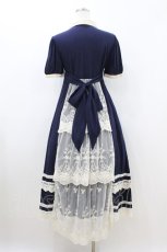 画像2: Favorite / ヨーク切替ワンピース Free ネイビー H-26-07-12-033-LO-OP-NS-ZH (2)