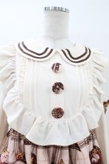 画像3: To Alice / ヨーク切替ワンピース M ベージュ/ブラウン H-26-07-12-036-LO-OP-NS-ZH (3)