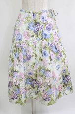 画像1: Jane Marple Dans Le Salon / Jardin Des Fleursのドレススカート  ミント H-26-07-12-1024-JM-SK-KB-ZH (1)
