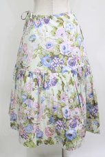 画像3: Jane Marple Dans Le Salon / Jardin Des Fleursのドレススカート  ミント H-26-07-12-1024-JM-SK-KB-ZH (3)