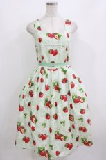 画像1: Emily Temple cute / Dear Strawberryノースリーブワンピース  ミント H-26-07-12-1025-ET-OP-KB-ZH (1)