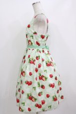 画像2: Emily Temple cute / Dear Strawberryノースリーブワンピース  ミント H-26-07-12-1025-ET-OP-KB-ZH (2)