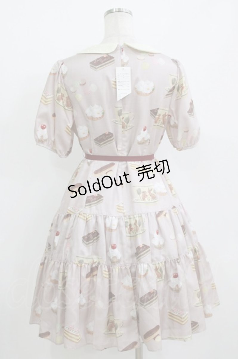 画像3: Leur Getter / Rabbit Tea cup袖付ワンピース M パープルグレー H-26-07-12-1031-LU-OP-KB-ZH (3)