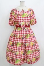 画像1: Melody BasKet / Fruits BasKetワンピース M レッド H-26-07-12-1004-LO-OP-KB-ZH (1)