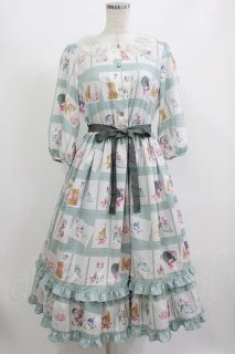 Emily Temple☆ワンピース　160 Emily Temple cute / Kitten Stamp Collectionロングワンピース ミント