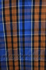 画像4: Candy Stripper / FLARE CHECK SHIRTワンピース  ブルー H-26-07-12-1063-PU-OP-KB-ZH (4)