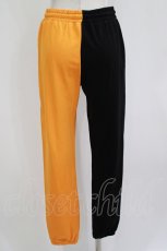 画像3: NieR Clothing / TWO-TONE SWEAT PANTS  黒×オレンジ H-26-07-12-1077-PU-PA-KB-ZH (3)