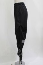 画像2: NieR Clothing / ロゴ刺繍パンツ  黒 H-26-07-12-1079-PU-PA-KB-ZH (2)