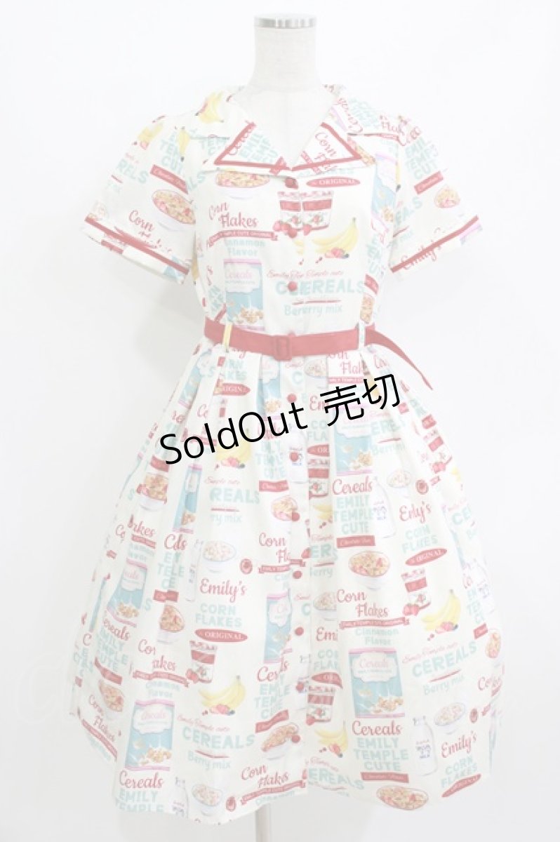 画像1: Emily Temple cute / Cerealワンピース  アイボリー H-26-07-12-1010-ET-OP-KB-ZH (1)